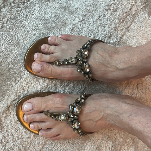 Vera Wang Lavender (brand name) Jeweled Sandals - Picture 3 of 5